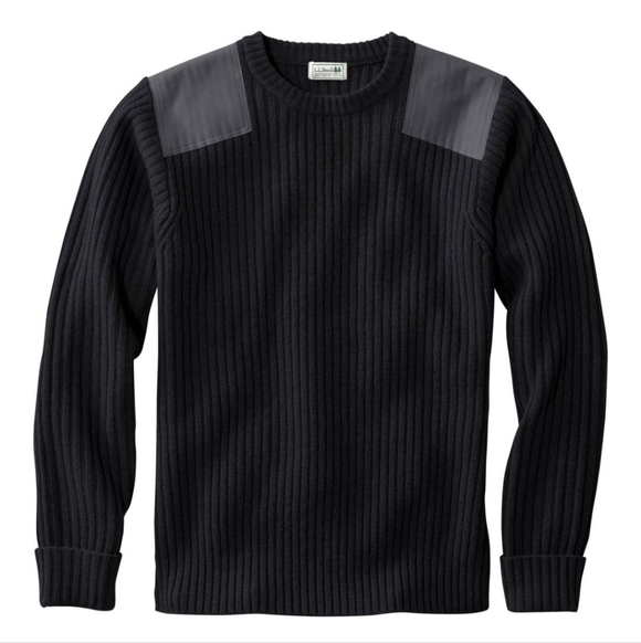 L.L. Bean Other - EUC LL Bean Commando Black Ribbed Sweater Merino Wool Small